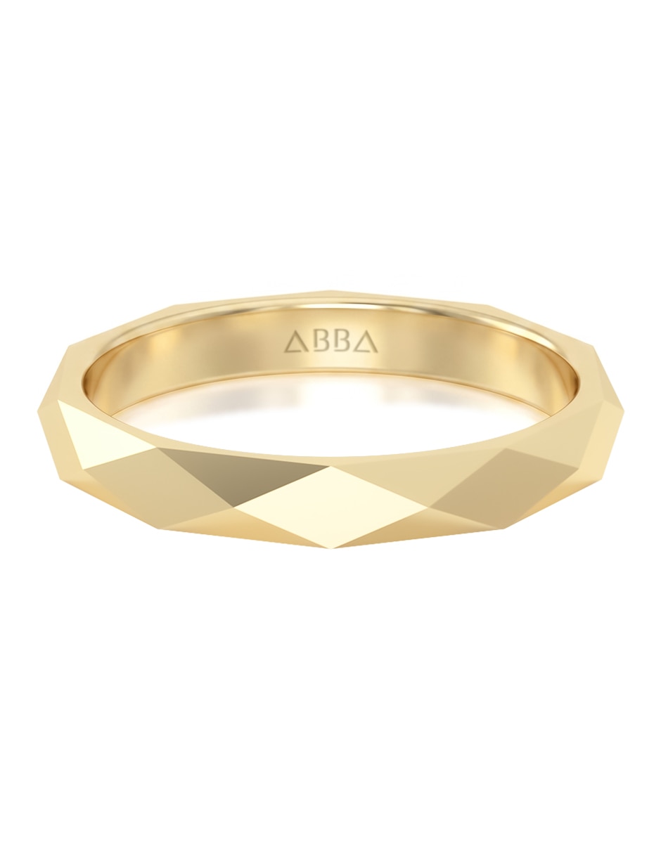 Anillo 14k de oro brillante